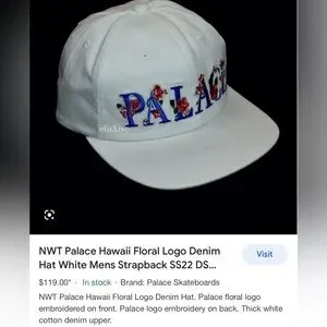 PALACE | Accessories | Palace Hawaii Embroidered Flower Hat  display picture 3